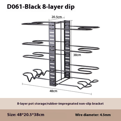 Removable Folding Multi-functional Kitchen Rack