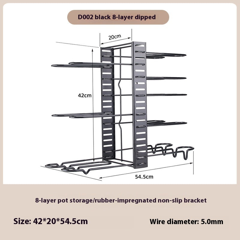 Removable Folding Multi-functional Kitchen Rack